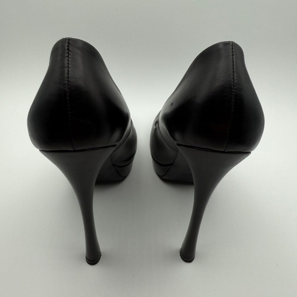 YSL PLATFORM ROUND TOE PUMPS SIZE 40.5 - Picture 2 of 6